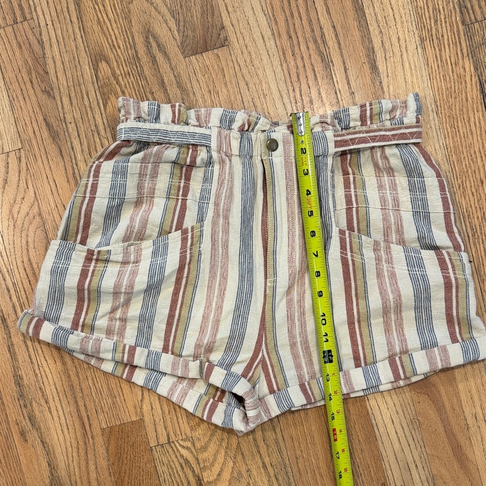 Free People Multicolor Striped High Waist Shorts - Picture 6 of 13